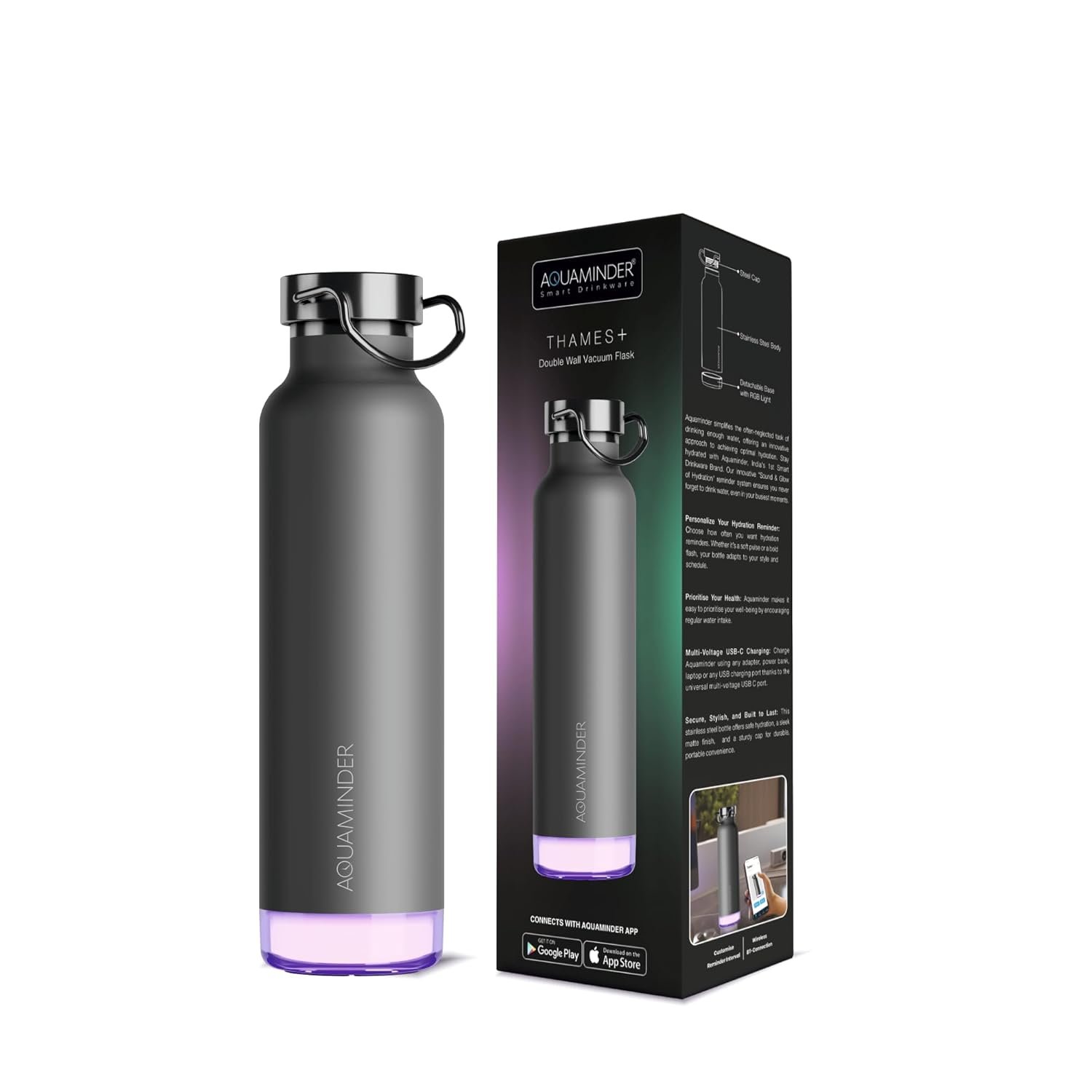 Aquaminder Smart Water Bottle