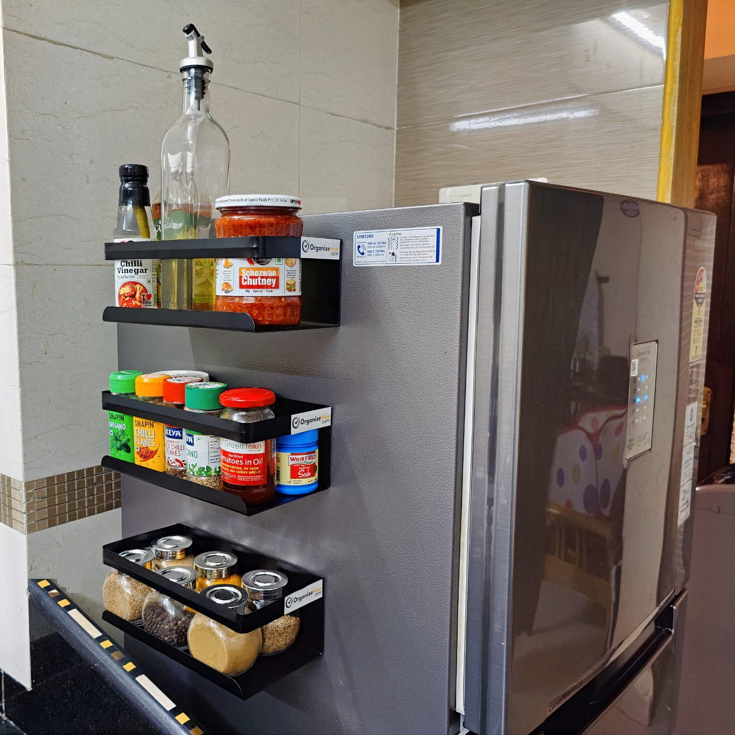 Magnetic Vertical Mount Spice Rack