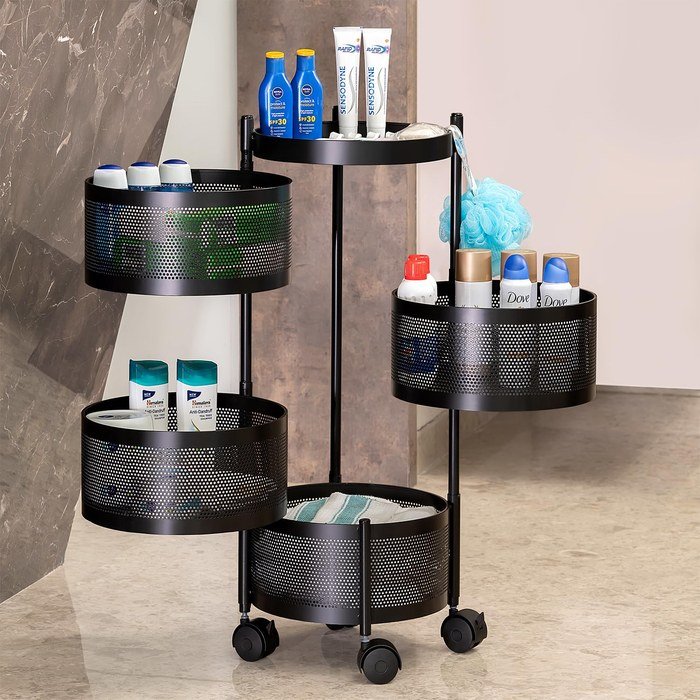 Rotatable Trolley Storage Organizer - 4 layer