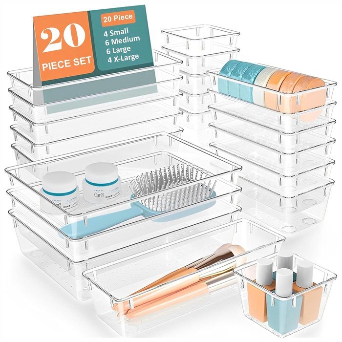 Set of 20 Drawer and Dressing Table Organizer