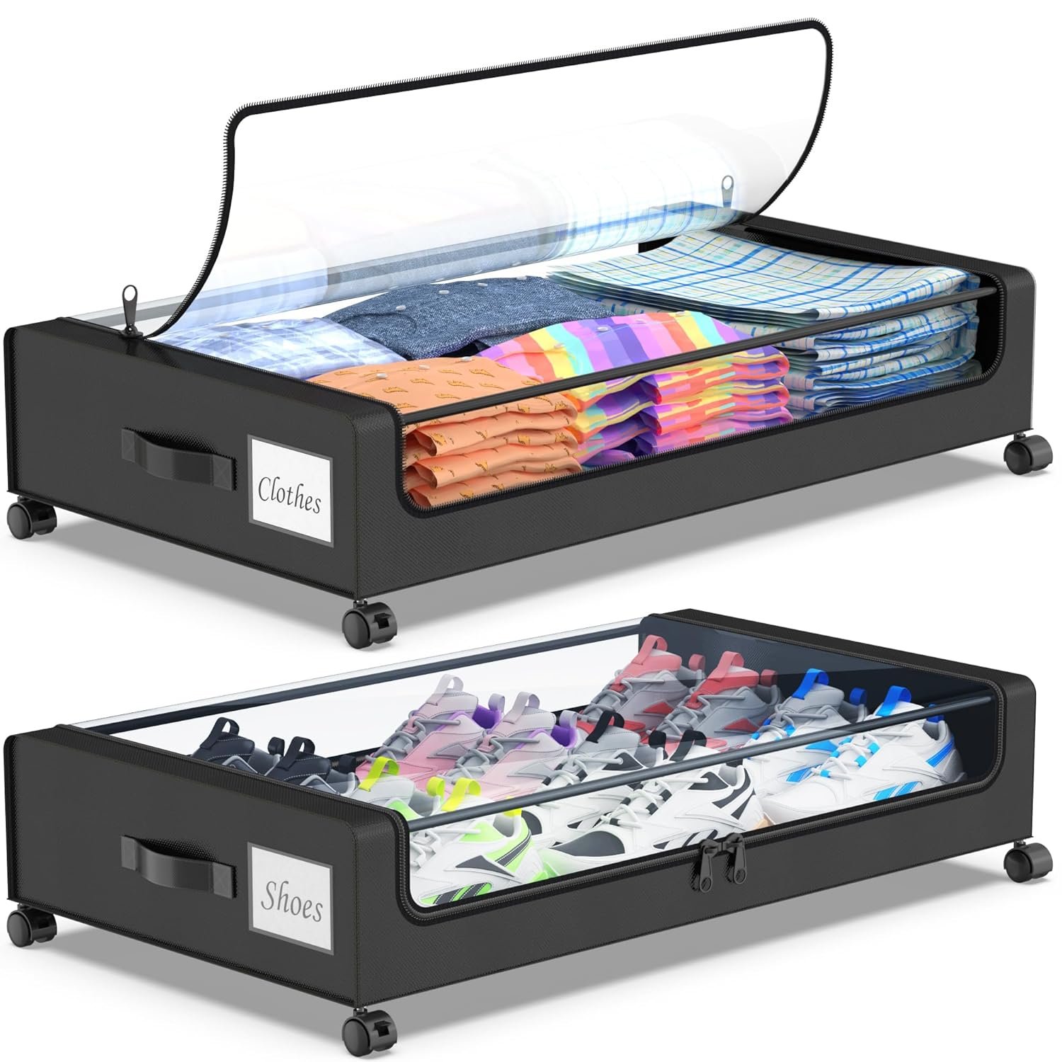 Under-Bed Storage with Wheels