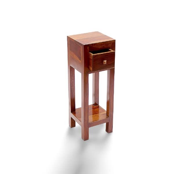 Sheesham Wood Bedside End Table