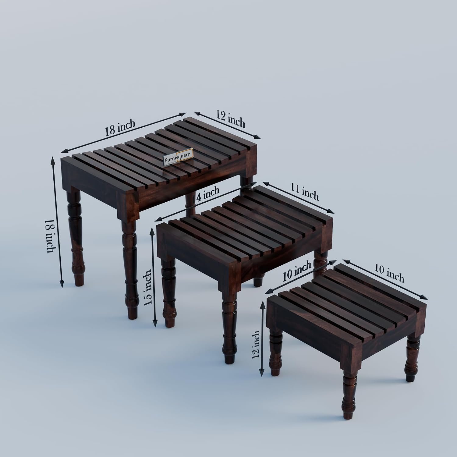 Sheesham Wood Nesting Stools